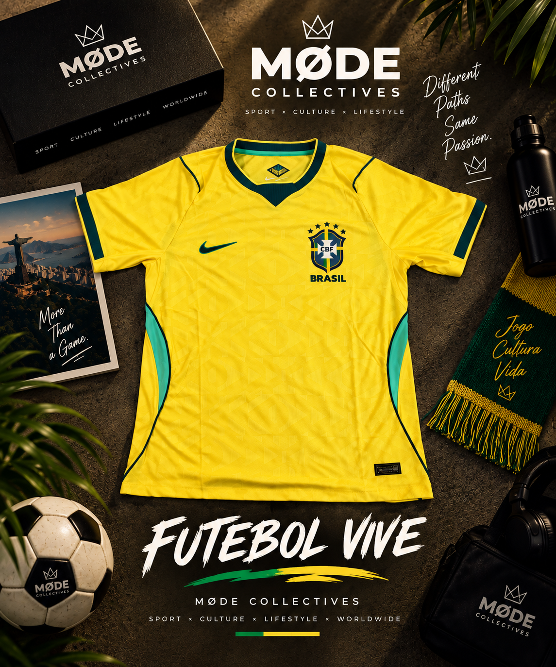 Brazil "Futebol Vive" 2026 Home Jersey — Authentic
