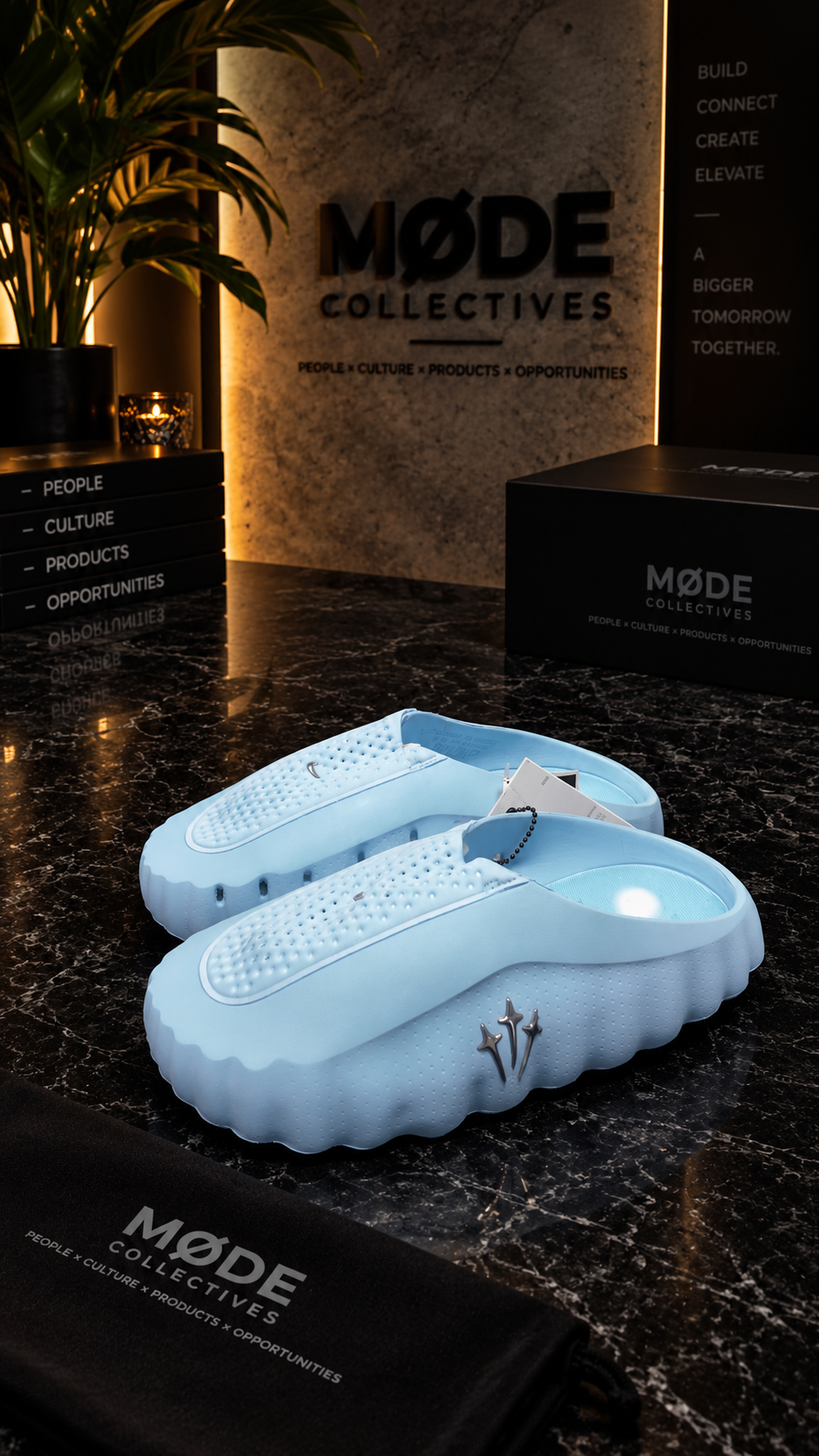 Nike Mind 001 Slides – Light Blue (Brand New, Authentic)
