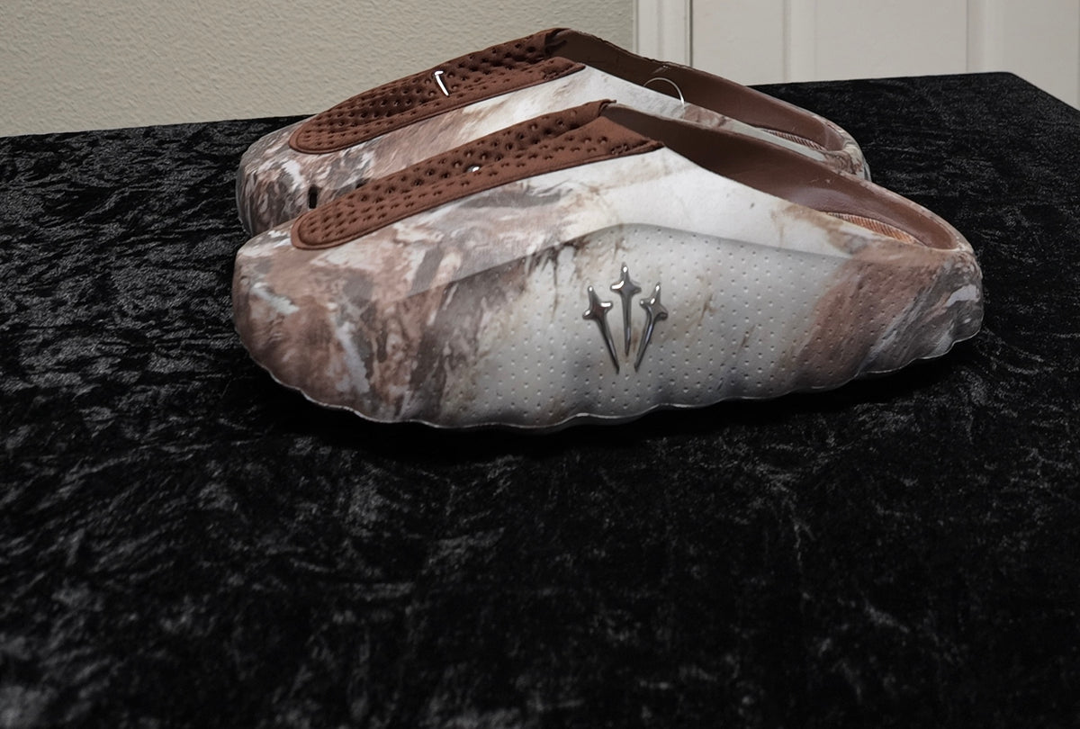 Nike Mind 001 Slides – Marble Brown (Brand New, Authentic)